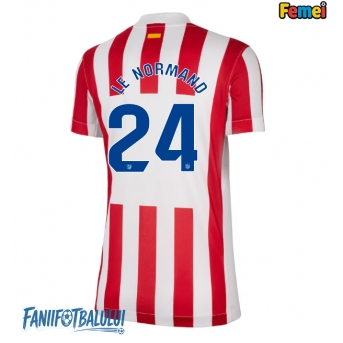 Atletico Madrid Robin Le Normand #24 Tricou Fotbal Replică 2025-26 Femei Acasa